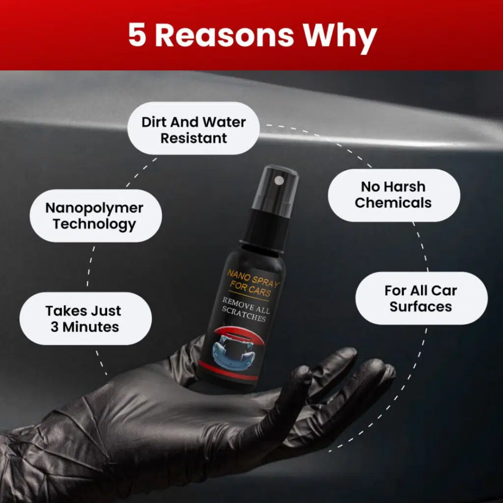 Five key reasons to choose NuraFix Nano Car Spray for car care