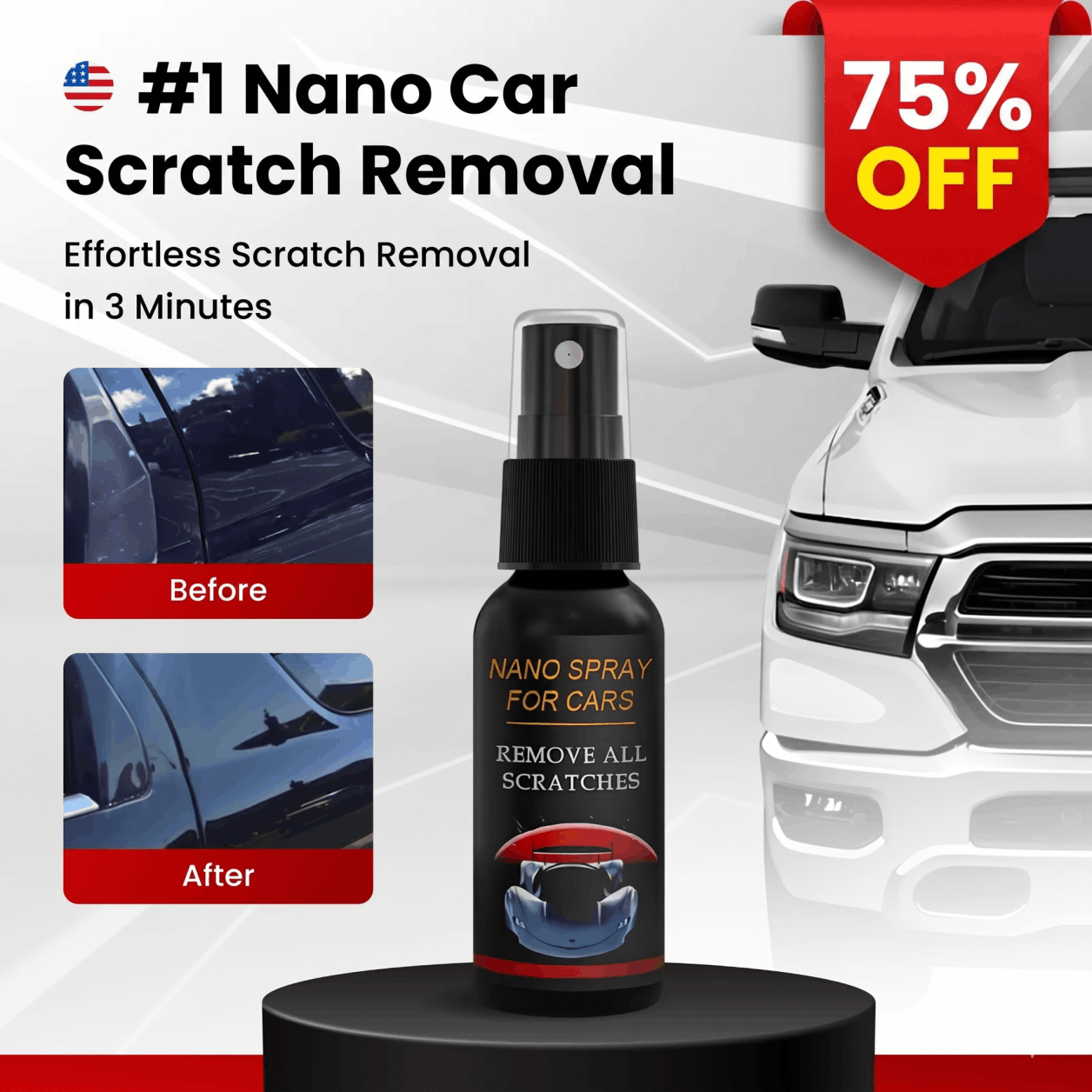 Massive 75 percent discount on NuraFix Nano Car Spray